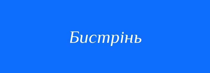 Синоніми до слова Бистрінь