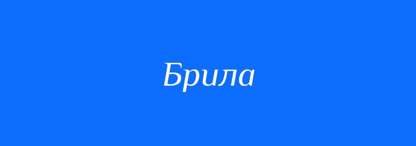 Синоніми до слова Брила
