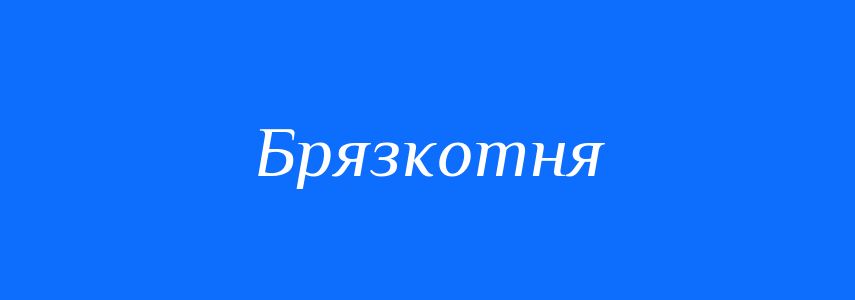 Синоніми до слова Брязкотня