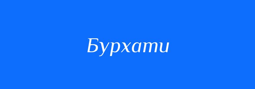 Синоніми до слова Бурхати