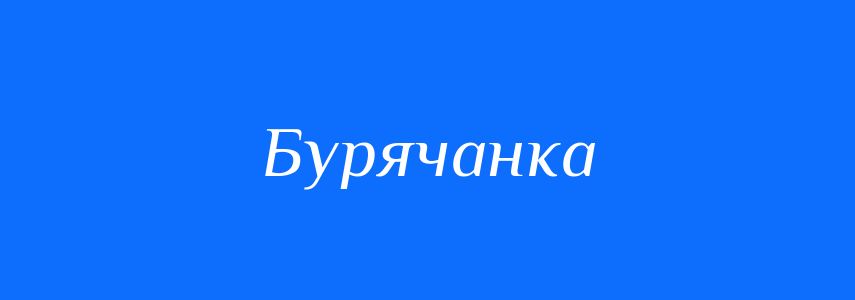 Синоніми до слова Бурячанка