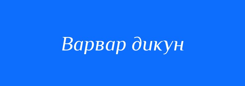 Синоніми до слова Варвар дикун