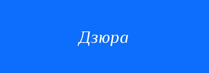 Синоніми до слова Дзюра