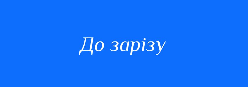 Синоніми до слова До зарізу