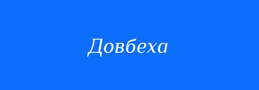Синоніми до слова Довбеха
