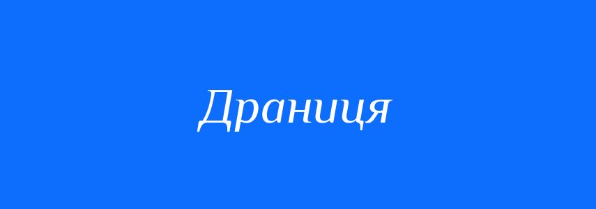 Синоніми до слова Драниця