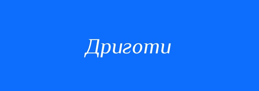 Синоніми до слова Дриготи