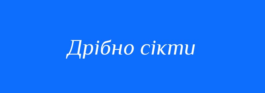 Синоніми до слова Дрібно сікти