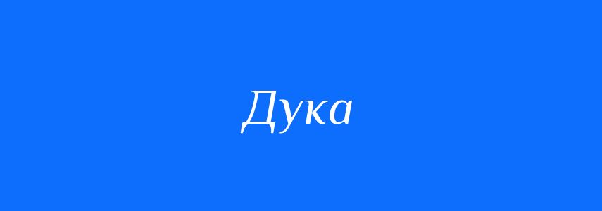 Синоніми до слова Дука