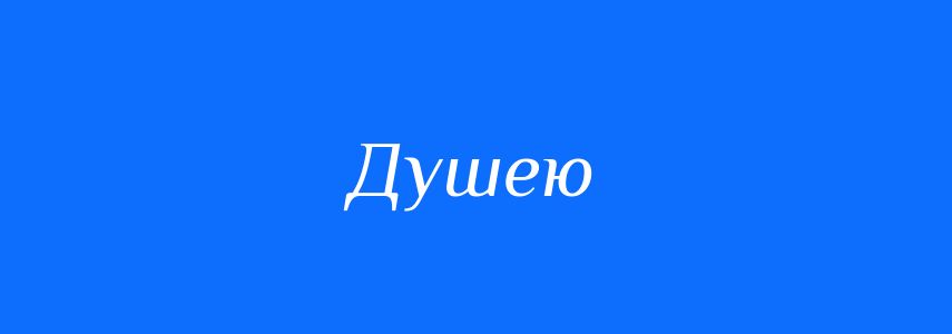 Синоніми до слова Душею