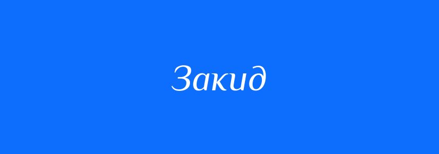 Синоніми до слова Закид