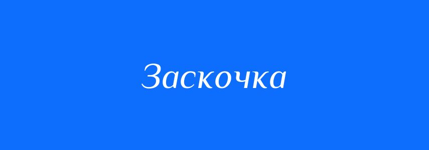 Синоніми до слова Заскочка