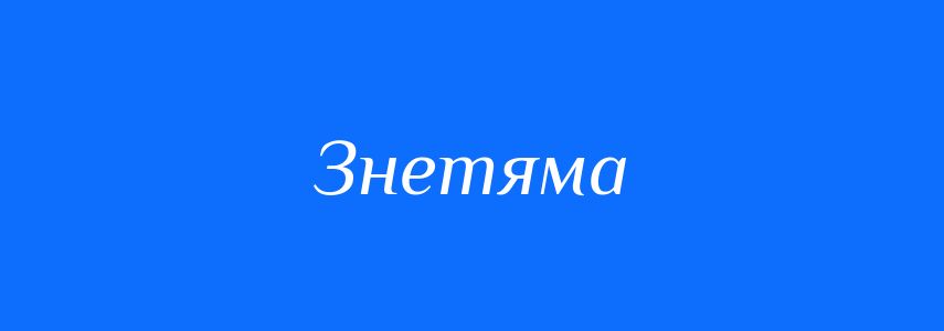 Синоніми до слова Знетяма