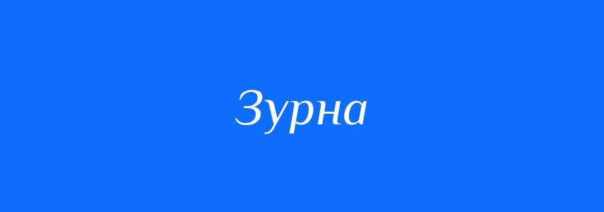 Синоніми до слова Зурна