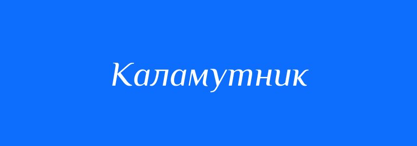 Синоніми до слова Каламутник