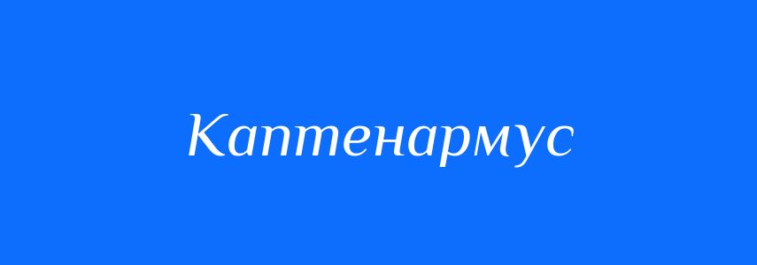 Синоніми до слова Каптенармус