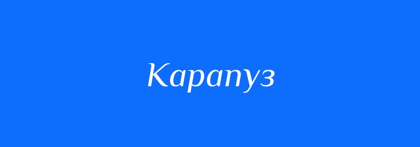 Синоніми до слова Карапуз