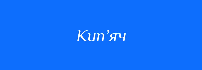 Синоніми до слова Кип’яч