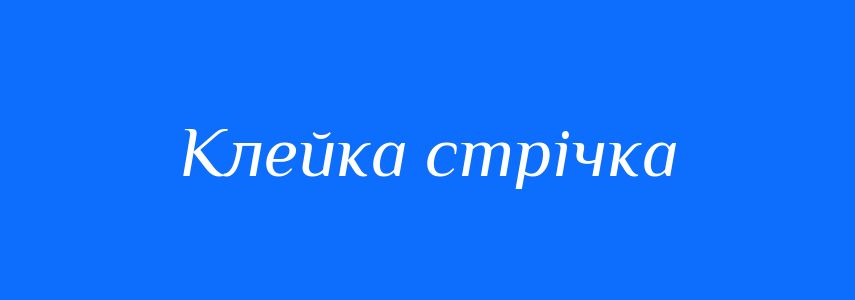 Синоніми до слова Клейка стрічка