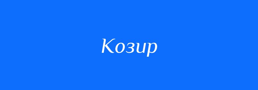 Синоніми до слова Козир