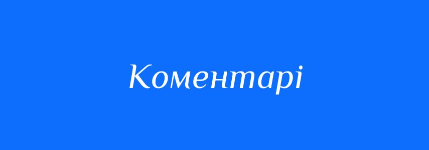 Синоніми до слова Коментарі