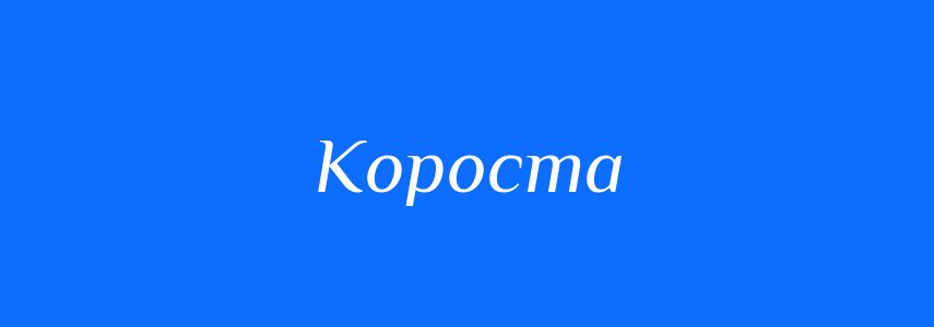 Синоніми до слова Короста