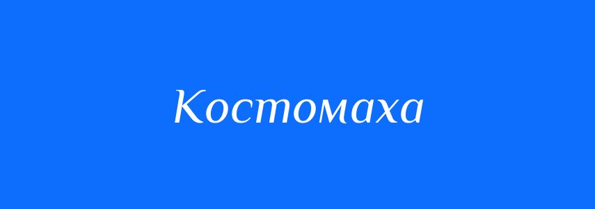 Синоніми до слова Костомаха