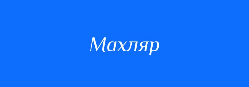 Синоніми до слова Махляр