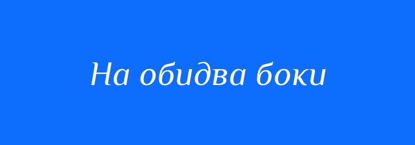 Синоніми до слова На обидва боки