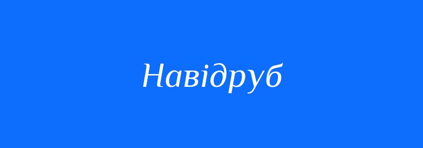 Синоніми до слова Навідруб