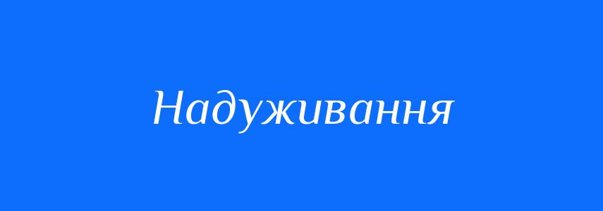 Синоніми до слова Надуживання