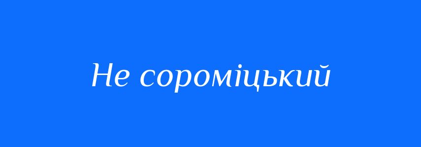 Синоніми до слова Не сороміцький