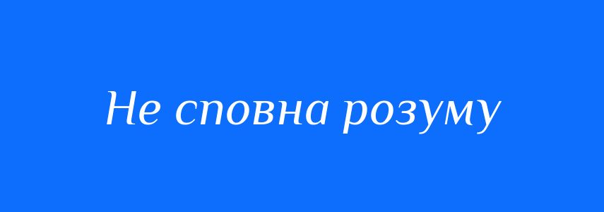 Синоніми до слова Не сповна розуму