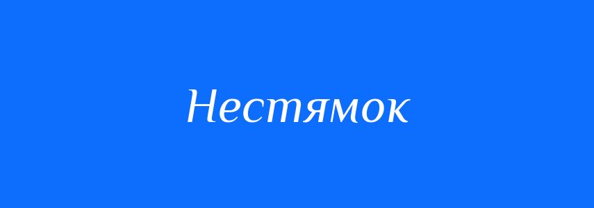 Синоніми до слова Нестямок