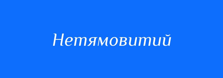 Синоніми до слова Нетямовитий