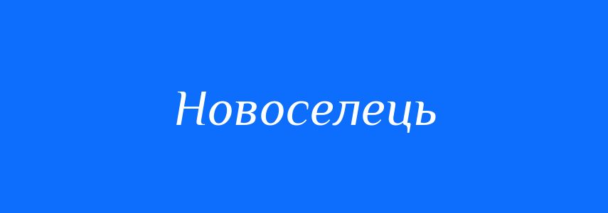 Синоніми до слова Новоселець
