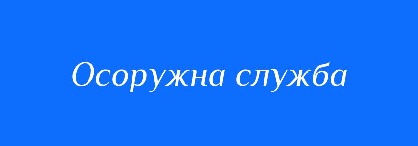 Синоніми до слова Осоружна служба