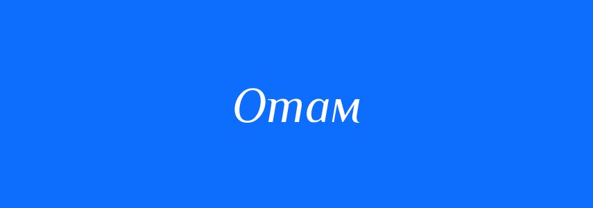 Синоніми до слова Отам