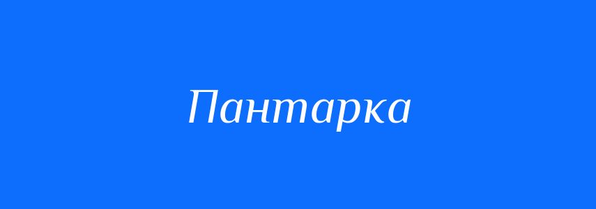 Синоніми до слова Пантарка