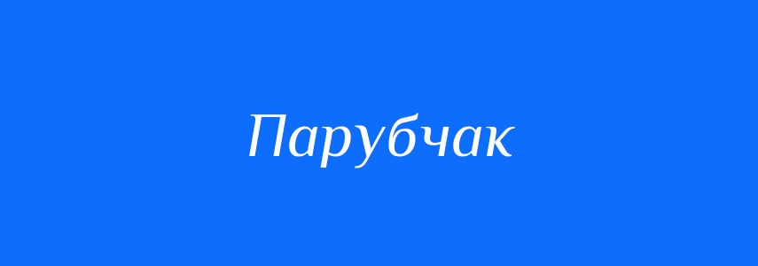 Синоніми до слова Парубчак