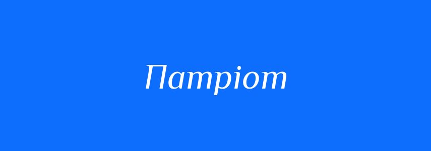 Синоніми до слова Патріот