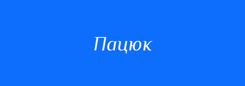 Синоніми до слова Пацюк