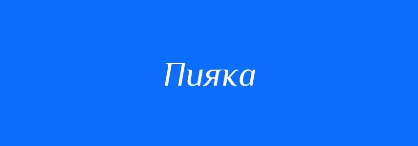 Синоніми до слова Пияка