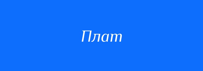 Синоніми до слова Плат
