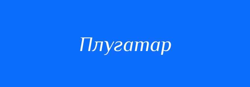 Синоніми до слова Плугатар