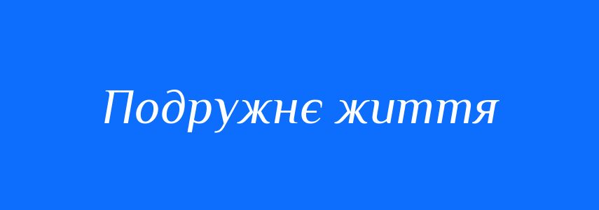 Синоніми до слова Подружнє життя