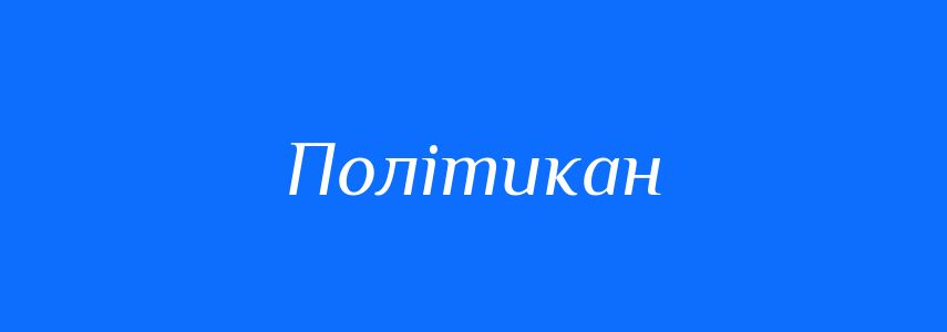 Синоніми до слова Політикан