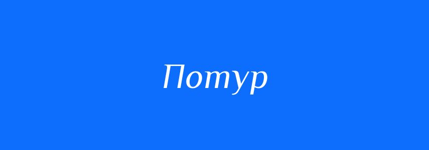 Синоніми до слова Потур