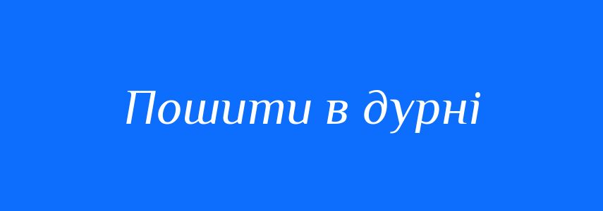 Синоніми до слова Пошити в дурні