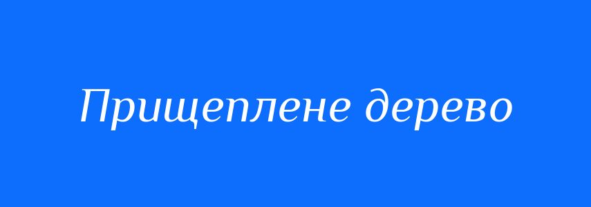 Синоніми до слова Прищеплене дерево